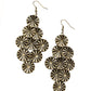 Star Spangled Shine Brass Earring - Paparazzi Accessories